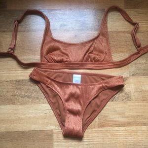 Retro scoop bathing suit